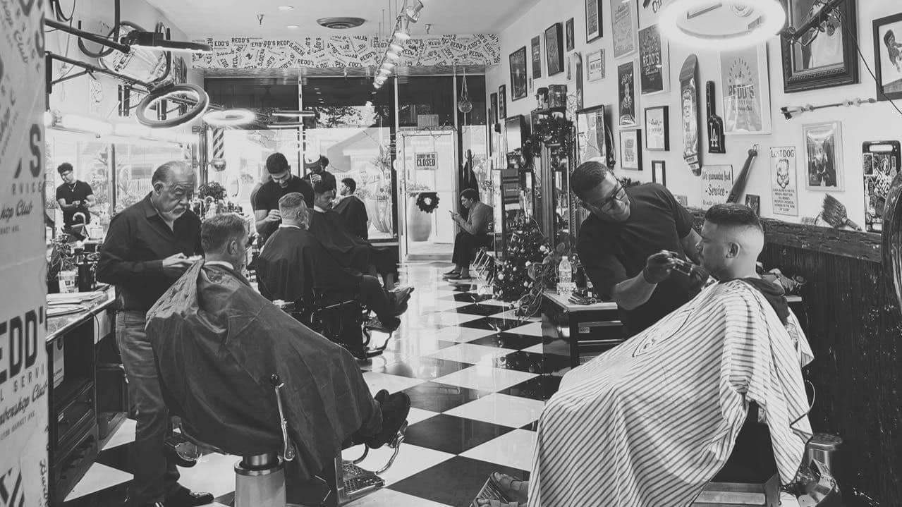 Redd's Barber Shop interior